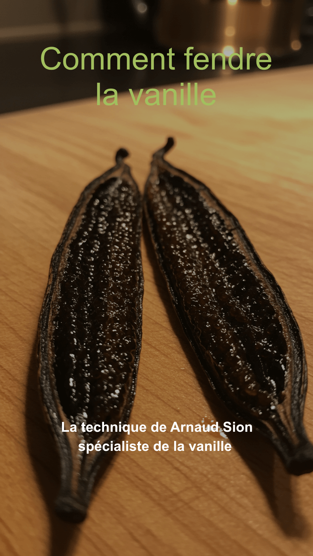 comment fendre une gousse de vanille